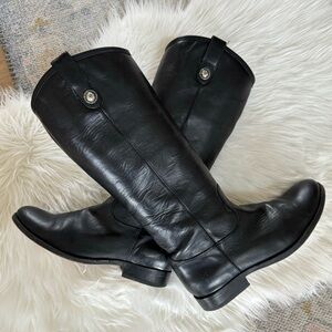 Frye Mellissa Button Tall Boot Black